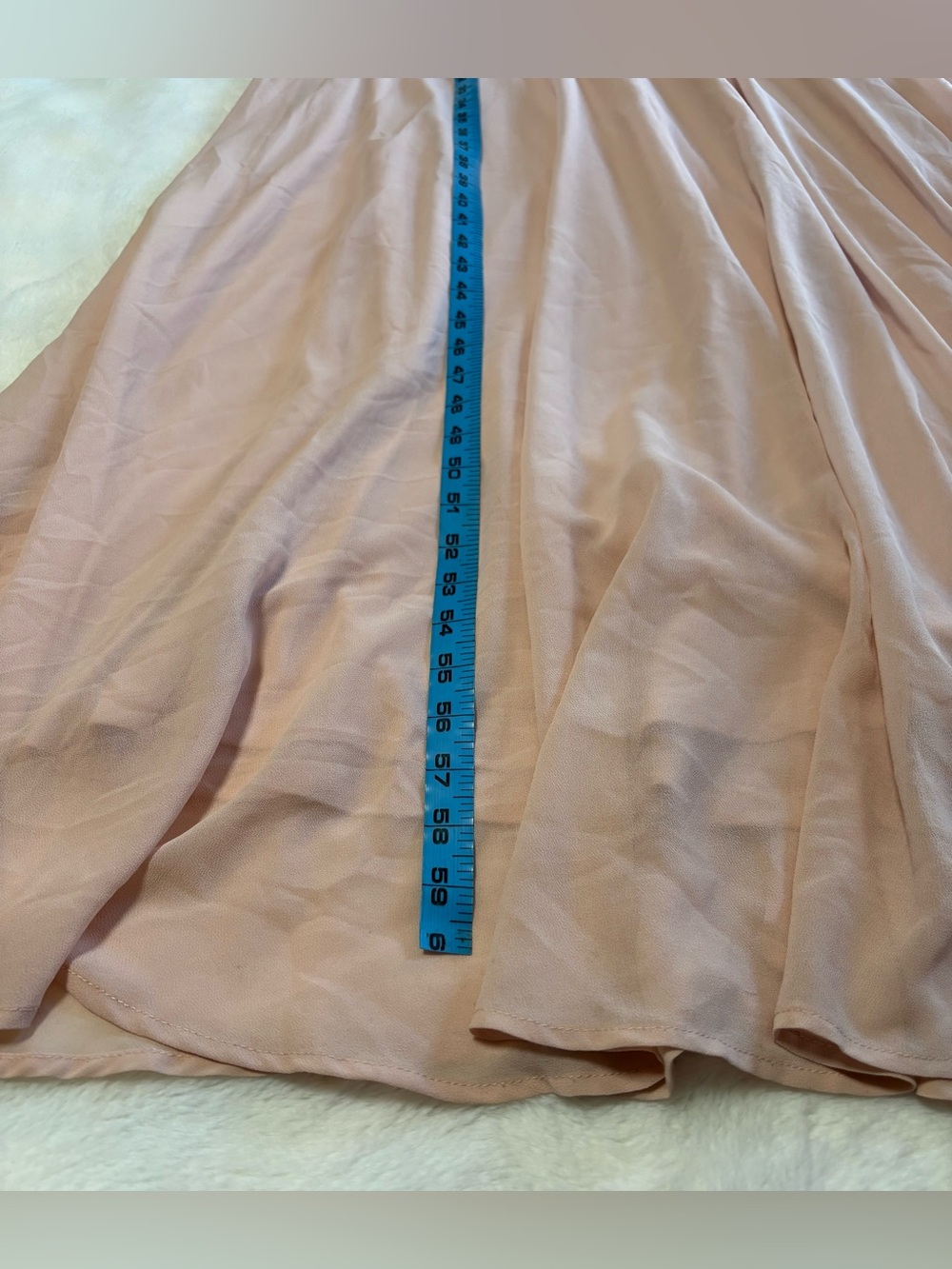 Lulus Madalyn Blush Lace Maxi Dress Zipper Back Adjustable Straps Medium EUC - Picture 12 of 16